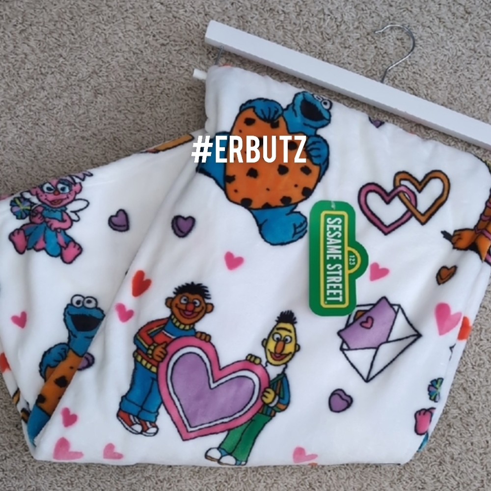 βSOLDβSesame Street Valentine's Day Character Blanket ππΉ - Picture 1 of 8